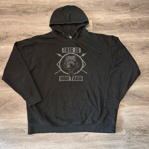 WWE Roman Reigns This Is Our Yard Black Hoodie Men’s Sz 2XL Big Dog WWF OTC